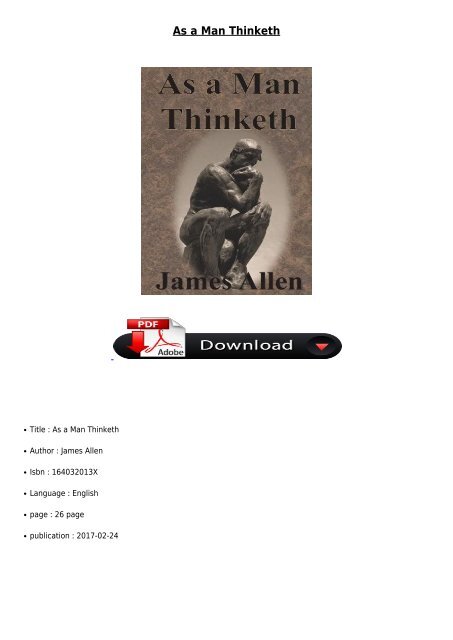 [PDF] As a Man Thinketh Full Online