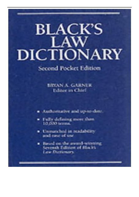 [PDF] Black&#039;s Law Dictionary Full Books