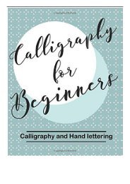 [PDF] Calligraphy for Beginners. Calligraphy and Hand lettering Calligraphy alphabets for beginners.