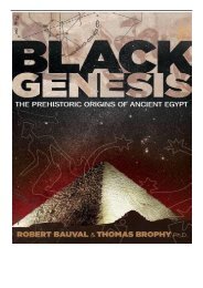 [PDF] Download Black Genesis The Prehistoric Origins of Ancient Egypt Full Online