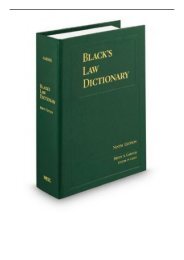 [PDF] Download Black's Law Dictionary USA Full Ebook