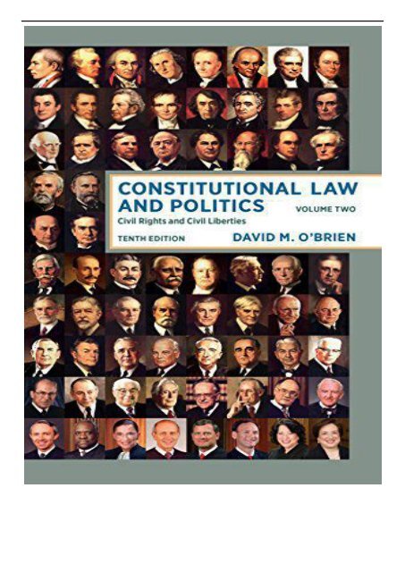 [PDF] Download Constitutional Law and Politics Civil Rights and Civil Liberties 2 Full pages
