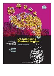 [PDF] Download Decolonizing Methodologies Research and Indigenous Peoples Full ePub