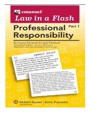 [PDF] Download Emanuel Law in a Flash Professional Responsibility 2-Part Set Full Books