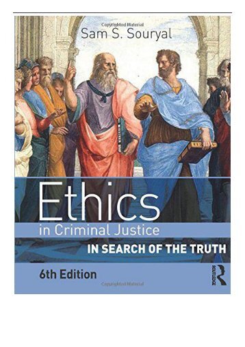 [PDF] Download Ethics in Criminal Justice Full Books