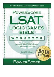 [PDF] Download LSAT Logic Games Bible Workbook Powerscore Full ePub