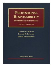 [PDF] Download Professional Responsibility Problems and Materials University Casebooks Full ePub