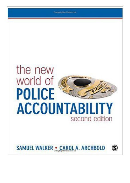 [PDF] Download The New World of Police Accountability Full pages