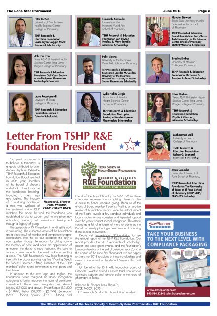 The Lone Star Pharmacist - June 2018