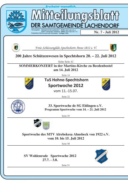 SV Wohlenrode Sportwoche 2012 27.7. - Samtgemeinde Lachendorf
