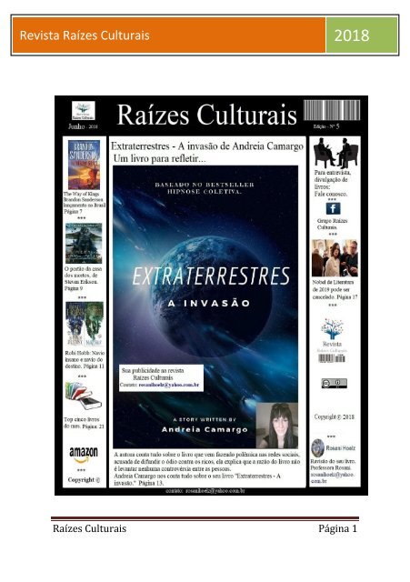 Revista Raízes Culturais junho 2018