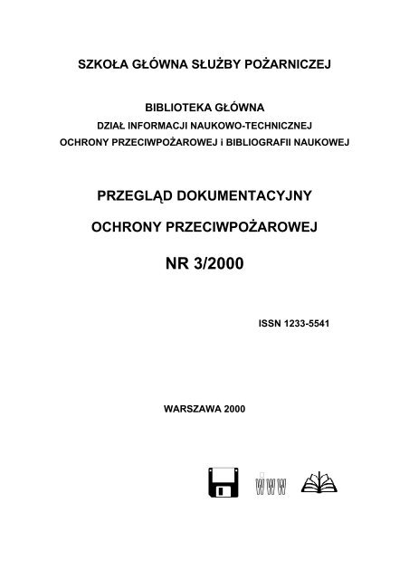 Przegląd Dokumentacyjny Ochrony Przeciwpożarowej Nr 3 Sgsp