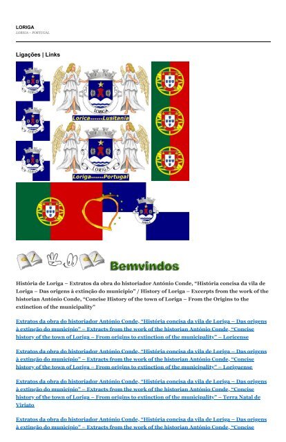 Ligações _ Links _ LORIGA_História de Loriga pelo historiador António Conde_History of Loriga by the historian António Conde