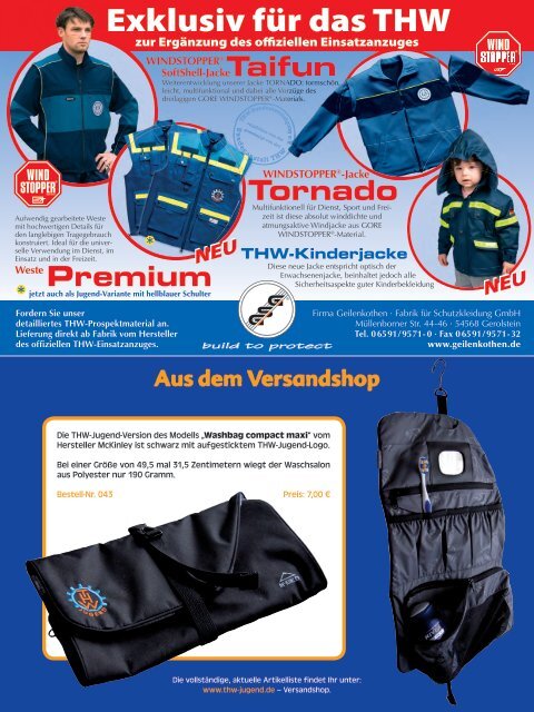 Tornado THW-Kinderjacke - THW-Jugend eV