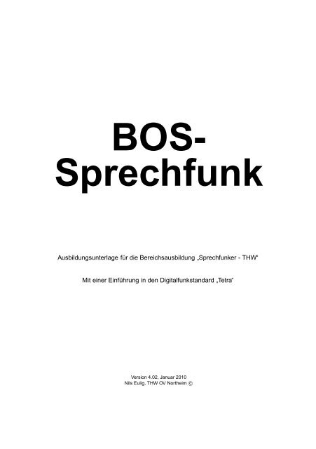 BOS-Sprechfunk - THW Erlensee