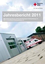 Jahresbericht 2011 - DRK Kreisverband Schaumburg