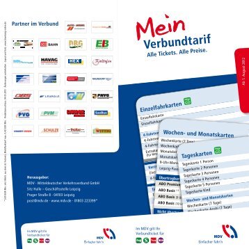 MDV-Verbundtarif - Mitteldeutsche Regiobahn