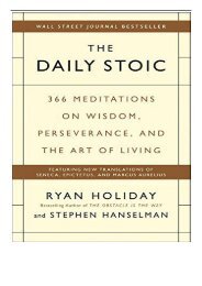 eBook The Daily Stoic 366 Meditations on Wisdom Perseverance and the Art of Living Free eBook