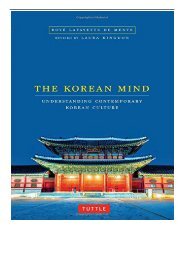 eBook The Korean Mind Understanding Contemporary Korean Culture Free online