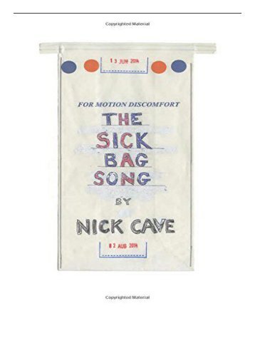 eBook The Sick Bag Song Free eBook