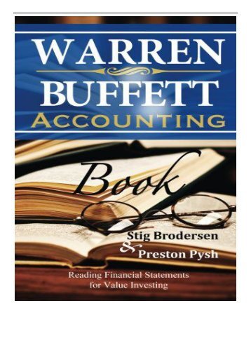 eBook Warren Buffett Accounting Book Reading Financial Statements for Value Investing Free eBook