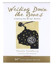 eBook Writing Down the Bones Freeing the Writer Within Free online