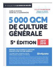 PDF Download 5000 questions et QCM de culture gÃ©nÃ©rale Free books