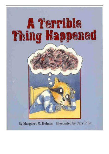 PDF Download A Terrible Thing Happened Free eBook