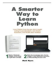 PDF Download A Smarter Way to Learn Python Learn it faster. Remember it longer. Free books