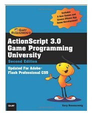 PDF Download ActionScript 3.0 Game Programming University 2nd Edition Free online