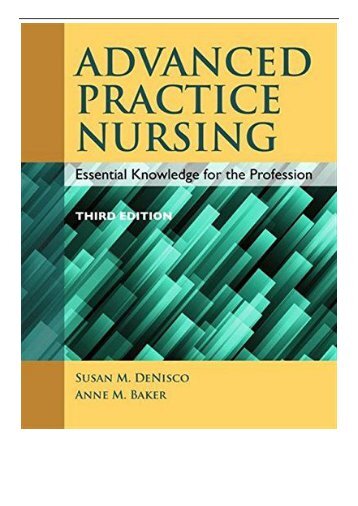 PDF Download Advanced Practice Nursing - Essential Knowledge for the Profession Free books