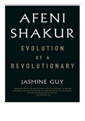 PDF Download Afeni Shakur Evolution of a Revolutionary Free online