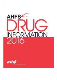 PDF Download AHFS Drug Information 2016 Free eBook