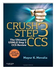 PDF Download Crush Step 3 CCS The Ultimate USMLE Step 3 CCS Review 1e Free online