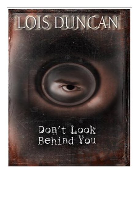 PDF Download Don&#039;t Look Behind You Free books