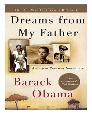 PDF Download Dreams from My Father A Story of Race and Inheritance Free books