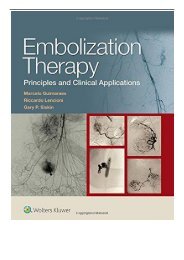 PDF Download Embolization Therapy Principles and Clinical Applications Free eBook