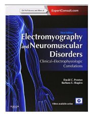 PDF Download Electromyography and Neuromuscular Disorders Clinical-Electrophysiologic Correlations Expert