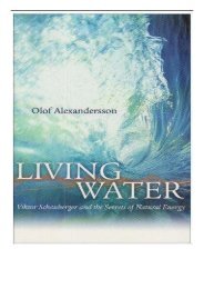 PDF Download Living Water Viktor Schauberger and the Secrets of Natural Energy Free online