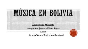 Música en Bolivia, Aprecición I Pdf