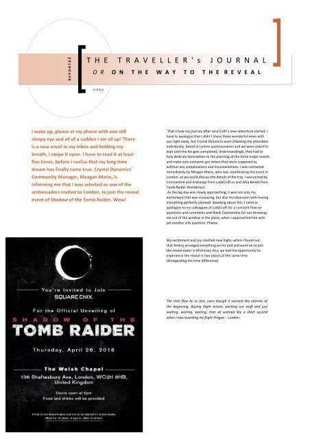 The Tomb Raider Times (#1) - English version