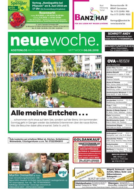 06.06.2018 Neue Woche