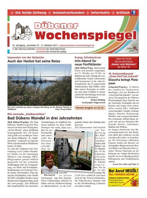 Dübener Wochenspiegel - Ausgabe 19 - Jahrgang 2017