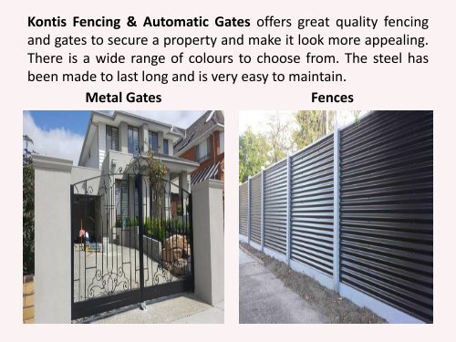 Cost-Effective Colorbond Fencing & Gates in Melbourne by Kontis Fencing