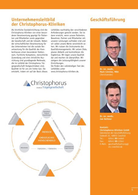 Krankenhausmagazin Christophorus-Kliniken