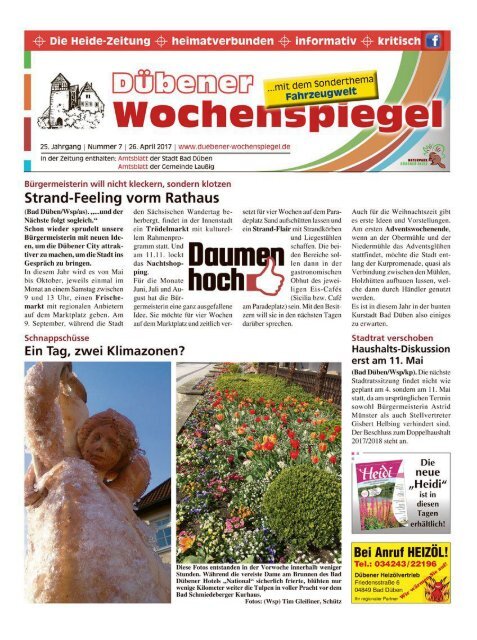 Dübener Wochenspiegel - Ausgabe 07 - 26_04_2017