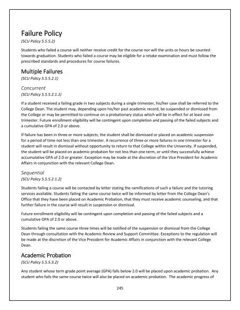 Vision, Mission, and Guiding Principles for SCUHS