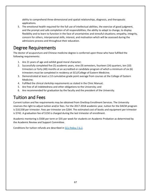 Vision, Mission, and Guiding Principles for SCUHS