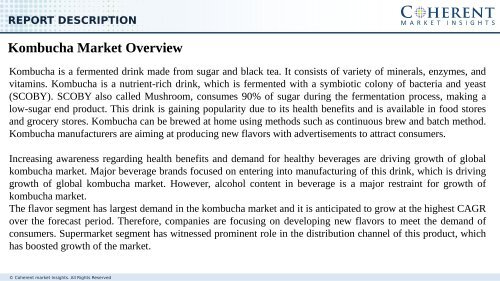 Kombucha Market - Industry Insights, Trends, Outlook, and Opportunity Analysis, 2018-2025