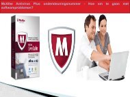 McAfee Antivirus Plus ondersteuningsnummer - Hoe om te gaan met softwareproblemen